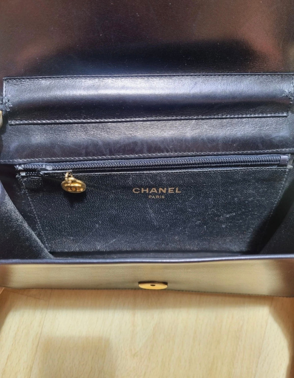 Sac Chanel vintage cuir noir