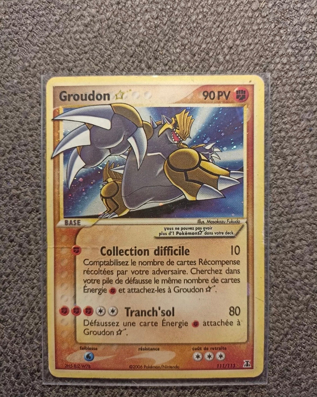Groudon Gold star FR