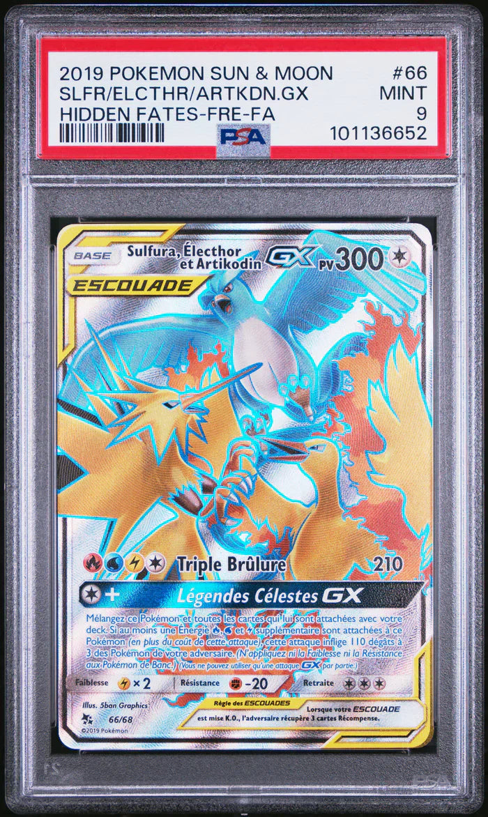 Sulfura GX 66/68 - Destinées Occultes - Pokémon - PSA 9